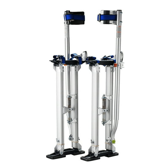 Stalwart Drywall Stilts 24-40 Inch Adjustable Stilts for Adults, Silver