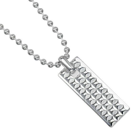 Pre-Owned Tiffany & Co. Square Stud Necklace, 925 Silver, Approx. 16.7g (Good)