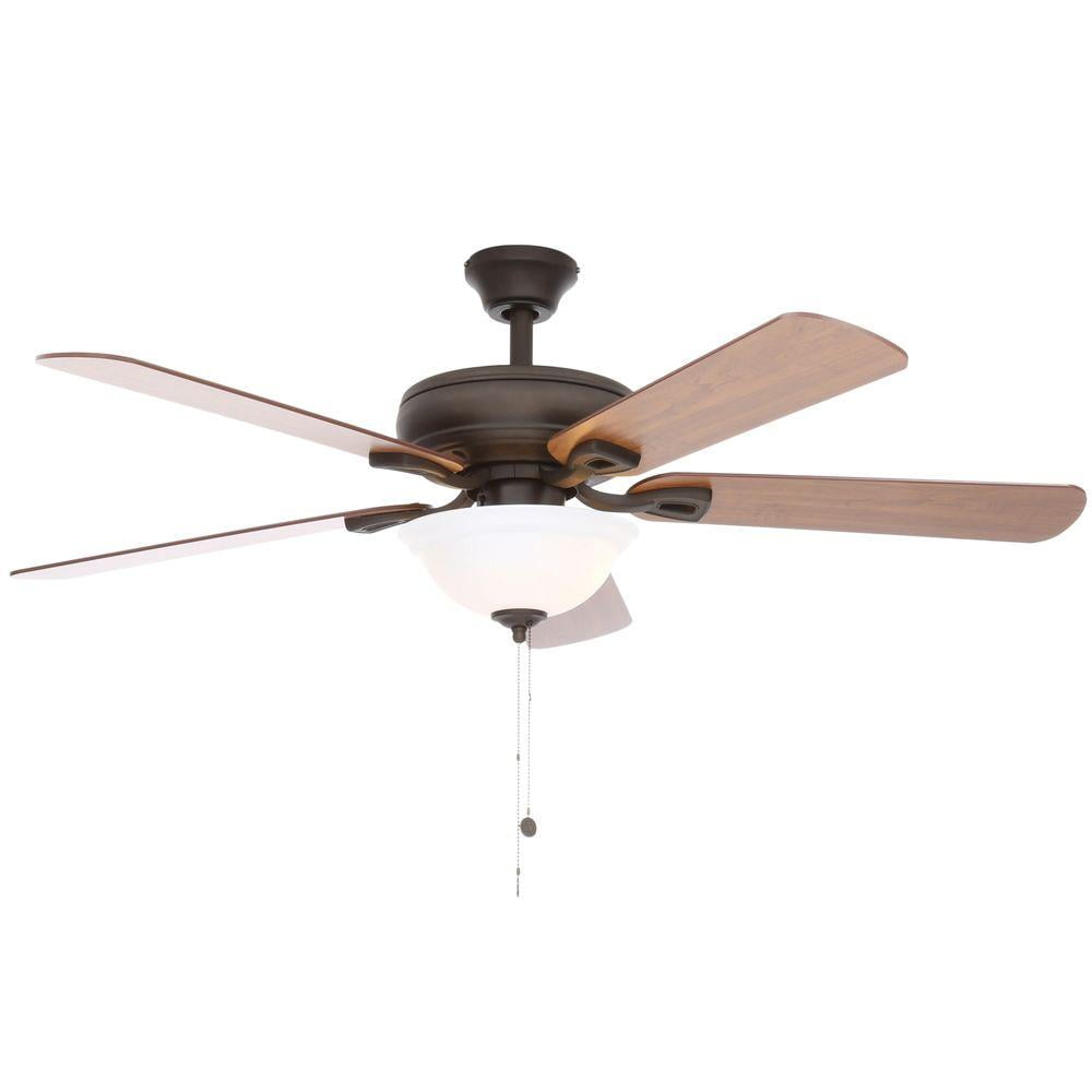 Hampton Bay Rothley 52 In Oil Rubbed Bronze Ceiling Fan With