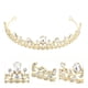 thumbnail image 3 of KAKOWELY Tiara de novia con diamantes de imitación para niña, corona de boda, diadema de novia con diamantes de imitación, 3 of 5