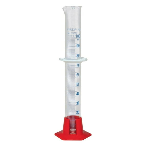 Pyrex Vista Glass Graduated Cylinder, 100 Ml