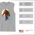 thumbnail image 6 of Full Moon Bigfoot Men's Muscle Shirt Hiking Sasquatch Hide and Seek Champion, 6 of 7