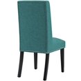 thumbnail image 4 of Hawthorne Collections Chaise de Salle à Manger Moderne en Tissu 20.5 Pouces Bleu Sarcelle, 4 of 4