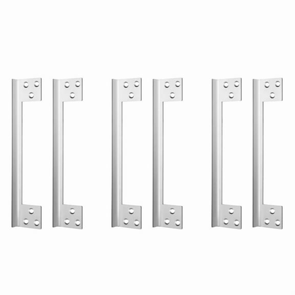 6 Pcs Door Latch Guard Plate Outswing Angle Latch Protector Door Latch Cover Latch Shield L Shaped Security 11Inch