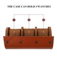 thumbnail image 2 of EeaseCA 3 Slots Dustproof Watch Holder Men Watch Box Organizer Watch Packing Roll, 2 of 9