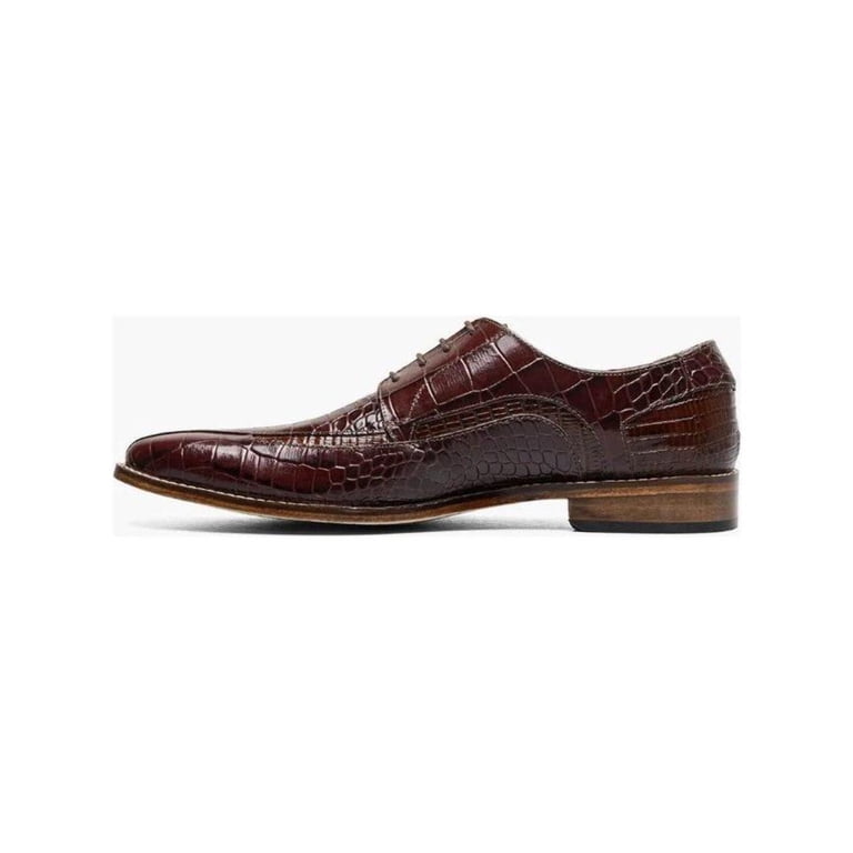 Mens Stacy Adams Shoes Crocodile Leather Print GABARDO 25681 Cognac US 9.5 Men main image 4