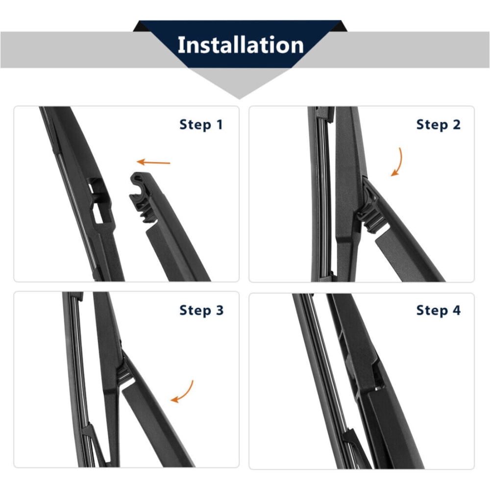 Geelife Rear Windshield Wiper Blade Arm Set 355mm 14" For Toyota 2001-2005 Sienna