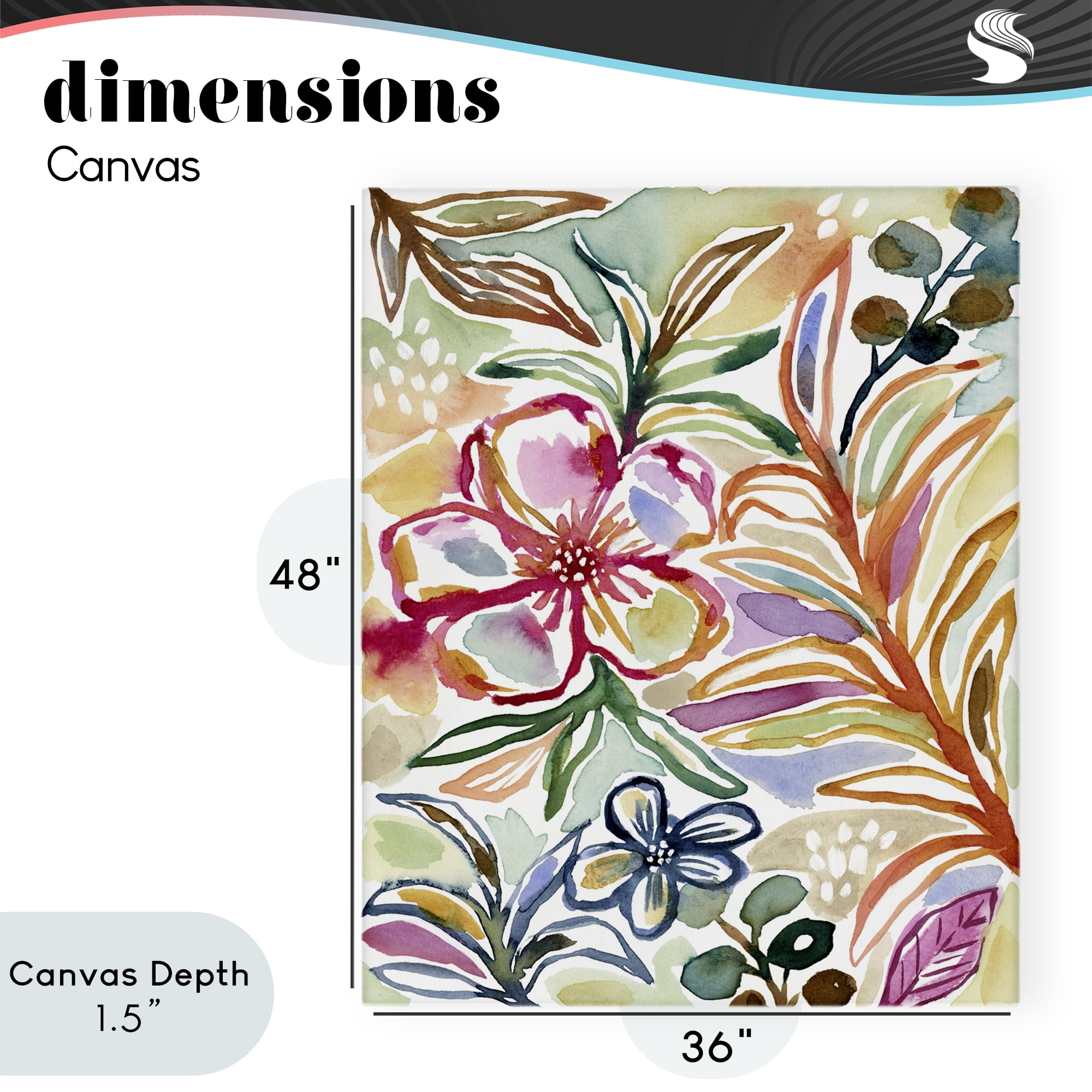 Stupell Industries Colorful Garden Impressions Canvas Wall Art, design by Lisa Nohren