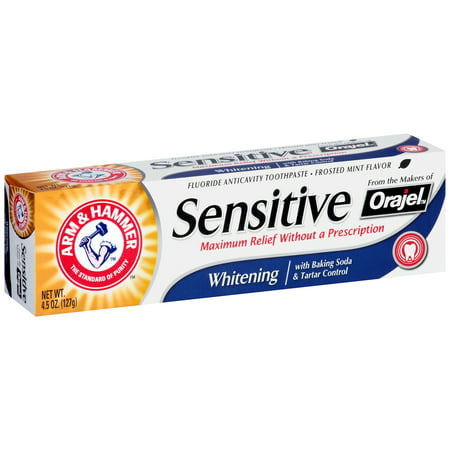 Arm & HammerÂ® Sensitive Whitening Toothpaste with Baking Soda & Tartar Control 4.5 oz. (Best Dog Toothpaste For Tartar)
