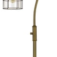 thumbnail image 4 of 60 Inch Metal Downbridge Design Floor Lamp with Caged Shade, Rustic Bronze- Saltoro Sherpi, 4 of 6