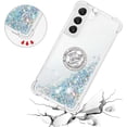 thumbnail image 5 of Phone Case for Samsung Galaxy S23 Plus,Shockproof Clear Quicksand Glitter Flowing Liquid with Bling Diamond Ring Stand,Cute Women Girls Case for Galaxy S23 Plus 6.6'' LS-Silver, 5 of 7