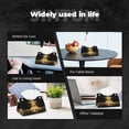 thumbnail image 6 of Kdxio Golden Glitter And Light Print Tissue Box Cover,Modern PU Leather Rectangular Tissue Box Holder for Bathroom Living Room Bedroom Office Desk Car Home, 6 of 6