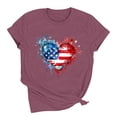 thumbnail image 4 of Bgstyu American Flag Tee Tops Women USA Graphic Tees 4th of July Shirts USA Flag Star and Stripes Patriotic T-Shirt Tops 250 Anniversary USA Shirt, 4 of 6