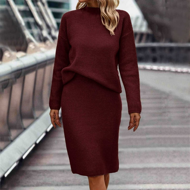 Casual Ruched Half A Turtleneck Wrapped Skirt Dresses(4 Colors) Casual Ruched Half A Turtleneck Wrapped Skirt Dresses(4 Colors)