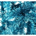 thumbnail image 4 of Fraser Hill Farm 7-Ft. Festive Tinsel Christmas Tree, Turquoise, 4 of 7