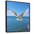 thumbnail image 2 of Designart "Gull'S Seaside Vista I" Coastal Floater Framed Wall Art Living Room, 2 of 5