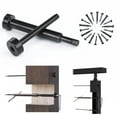 thumbnail image 1 of [Patente] Muzata 10 Pares De Kit De Barandilla De Cable Invisible Negro Tensor Estampado De 1/8"" Y Terminal Oculto De Acero Inoxidable T316 Para Escaleras De Cubierta De Poste De Metal De Madera De 2, 1 of 5