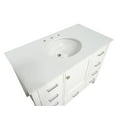 thumbnail image 4 of Horizon 42" Bathroom Vanity with White Cabinet and Engineered White Top, 4 of 6