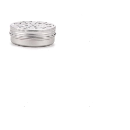 12Pcs Aluminium Shallow Round Tins with Hollow Floral Pattern Lids Empty Tin Storage Containers Silver 68x25mm