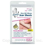 Pedifix Dexterity Visco GEL Silicone Scar Sheet Beige, 2.5" x 3", 2 Sheets