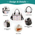 thumbnail image 3 of FORMRS Insulated Lunch Bag Unisex Large Capacity with Shoulder Strap, Pink Mosaic Pattern, 3 of 6