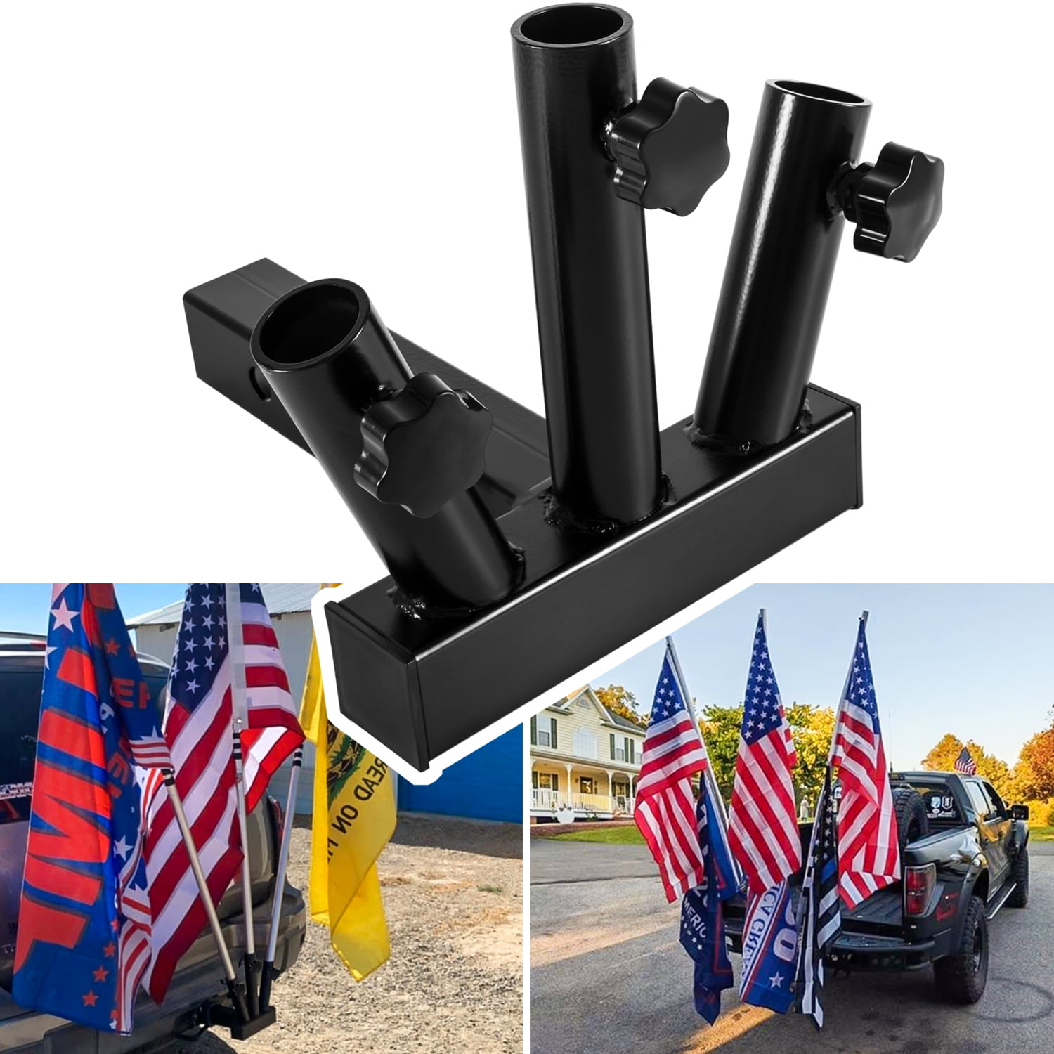 Chuang Qian Hitch Mount Flag Pole Holder Universal Flagpole, 54 OFF