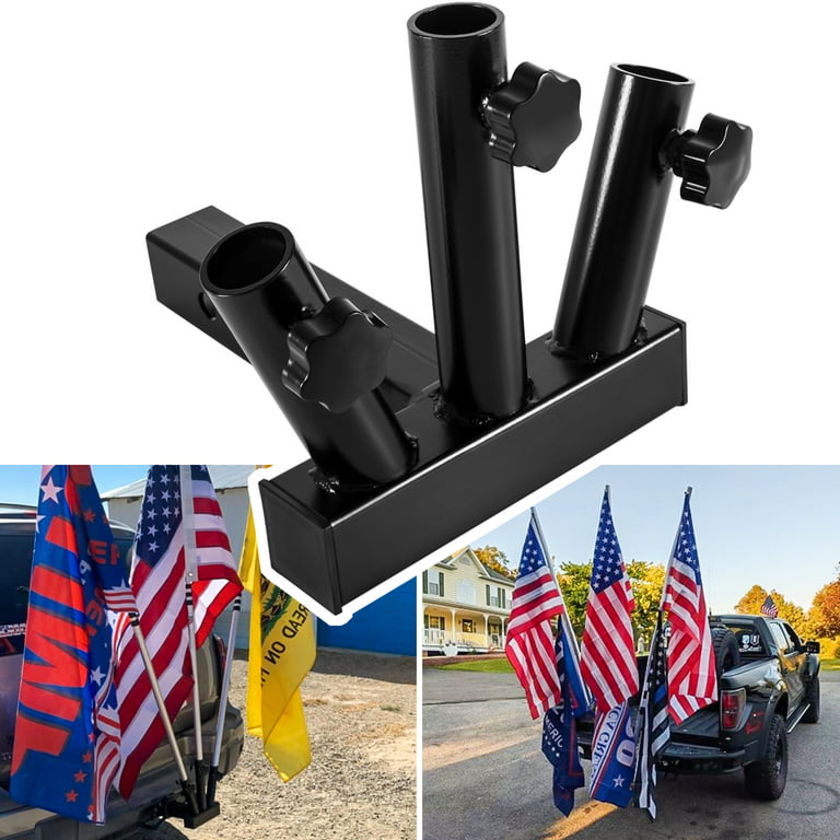 Trailer Hitch Flag Pole Mount for 2 Receiver - RecPro
