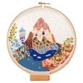thumbnail image 1 of Coofit Embroidery Starter Kit DIY Scenery Handmade Embroidery Kit Cross Stitch Kit, 1 of 10