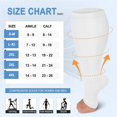 thumbnail image 3 of 3 Pairs Open Toe Compression Socks for Women & Men Circulation 15-20 mmHg - Better Blood Flow, Swelling , Best Support for Medical, Running, Nursing, 3 of 7