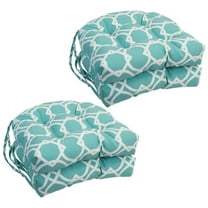 Blazing Needles 16-inch Spun Polyester Outdoor U-shaped Tufted Chair Cushion