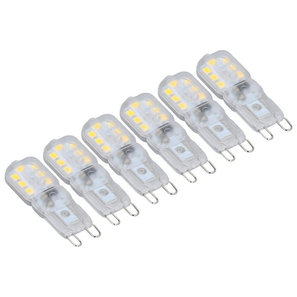 Bombilla LED G9 Regulable Protección Para Los Ojos Ahorro De Energía 3W 14 LED Iluminación De 360 grados Para Lámparas De Araña Lámparas De Mesa Paquete De 6