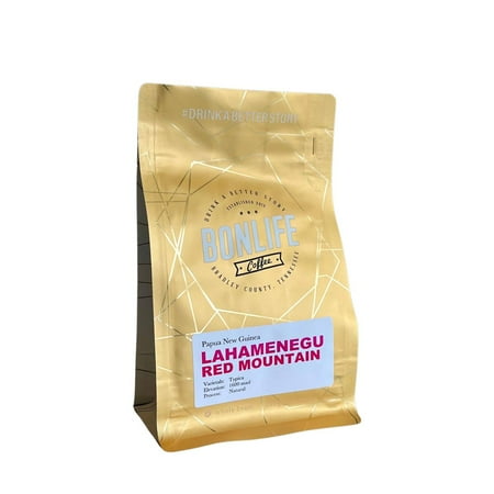 Papua New Guinea - Lahamenegu Red Mountain - Roasted by Bonlife Coffee - Whole Bean Coffee - 12 Ounce Bag