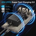 thumbnail image 2 of Cargador VELOGK USB C superrápido de 45 W para Samsung Galaxy S25, 2 of 6