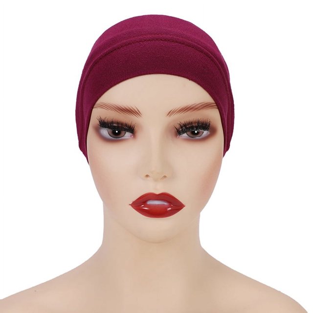 Gorra cilíndrica monocromática modal, gorra de base, gorra de cuello de mujer de algodón mercerizado de alta elasticidad