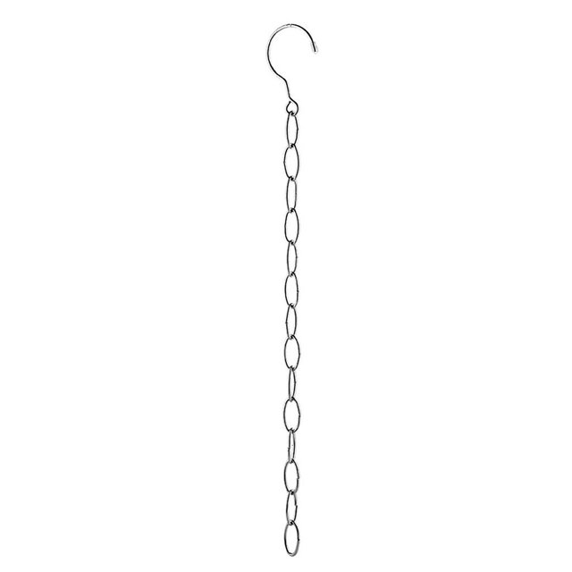 Cadena para colgar ropa que ahorra espacio, organizador de armario de acero inoxidable, anillo de metal, color plateado