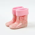 thumbnail image 2 of XIYON Kids Rain Boots For Girls Winter Boots With Warm Comfortable Rubber Booties Toddler Outdoor Play Shoes 3-3.5 Years, 2 of 4