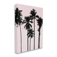 thumbnail image 3 of Stupell Industries Tall Palm Tree Silhouettes Soft Tropical Pink Sky, 24 x 30,Design by Mia Jensen, 3 of 5