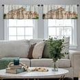thumbnail image 4 of LALILO Kitchen Curtain Valance Walls Ancient Rod Pocket Window Curtain 52"x 18" Set of 2, 4 of 7