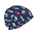 thumbnail image 3 of Pofeuu Cartoon Lighthouse Print Beanie Hat for Men and Women Winter Warm Hats Knit Slouchy Thick Skull Cap, 3 of 7