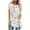 White, variant on Fesfesfes Workout Shirts Women's Summer Round Neck Loose Tops Casual Print Short Sleeve Blouse Women Tees 6(M)