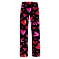 thumbnail image 3 of Pajama Pants Women Comfy Fuzzy Christmas Plaid Pajamas Wide Leg Pj Pants Cute Wide Leg Trousers Sleep Bottoms, 3 of 5