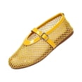 thumbnail image 3 of KEVCHE Womens Hollow Out Mesh Mary Jane Shoes, Soft Soled Breathable Flat Casual Footwear, Lightweight Summer Fashion Daily Shoes, Elegant Comfortable Shoes, 3 of 5