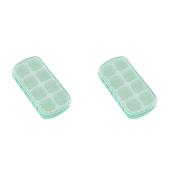 Silicone Ice Cube Tray with Lid, Flexible Stackable Ice Trays for Freezer , Easy Release Ice Maker Mold for Coffee, 8 Grids Silicone Ice-making Box