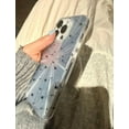 thumbnail image 5 of Bling Glitter Laser Disc Pattern Black Stars Phone Case Compatible with iPhone Case (Clear,iPhone 13), 5 of 5