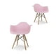 thumbnail image 1 of Sillas para Comedor Ergonomicas Mirel Vessel Minimalista Set 2 Piezas Rosa, 1 of 2