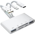 thumbnail image 2 of [Apple MFi Certified] 5-in-1 Memory Card Reader, iPhone/iPad USB OTG Adapter & SD Card Reader, USB C and USB A Devices with Micro SD & SD Card Slots, SDHC/SDXC/MMC, Plug and Play for iOS and Android, 2 of 7