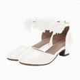 thumbnail image 2 of Godom Girls' Sandals Open Toe Summer Flats Dress Sandal Shoes for Toddler Little Big Kid, 2 of 7