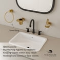thumbnail image 3 of Aquarium Bath Towel & Napkin Hanger/Holder/Ring | Made with Stainless Steel 304 | PVD Rose Gold Finish | Ideal Bathroom & Kitchen Accessories for Sink, Wash Basin | Ruby (Gold), 3 of 9