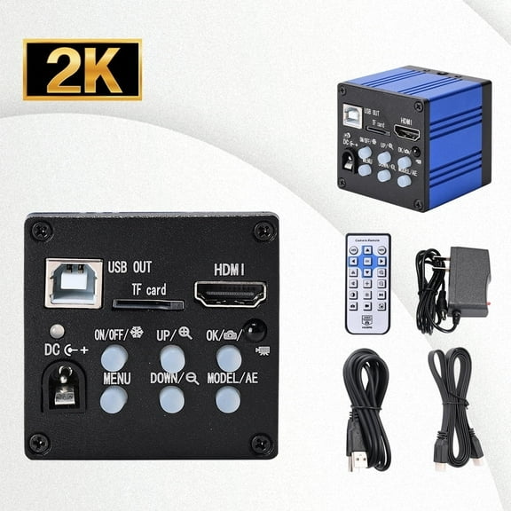 Hayear Full HD 37MP 1080P 2K 60FPS HDMI Electronic Video Microscope Camera for Adult，Compatible Windows/Mac/Linux