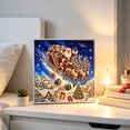 thumbnail image 5 of Christmas DIY Pearl Diamond Art Kits for Adults, Winter Angel Santa Reindeer Holiday Diamond Art Set, 3D Embossed Handmade Canvas Art, Home Wall Desktop Decor, Stress Relief Craft & Xmas Gift, 5 of 6